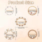 5 PCS Shirt Clips Metal Scarf Ring Clip Shirt Ties Clips for Women Dress Clips for Girls Round T-Shirt Ties Rings Round Corner Knotted Buttons with Rhinestone Pearl Adjustment Buckles for Decoration