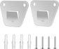 2-Set Wall Mounting Fan Bracket, Heavy Duty Wall Mounting Fan Bracket Holders for Oscillation Fans Solid Steel Fan Wall Mount Bracket with Fastening Screws for Wall Fan Mounting Bracket