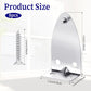 8 PCS Hold Down Brackets, Metal Blinds Brackets Blind Holder Replacements Horizontal Blind Brackets with Screws for Horizontal Blinds Shades Window Shades Doors Home Accessories