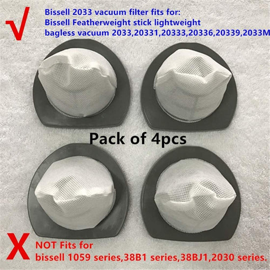 2033 Replacement filter fits for Bissell 2033 vacuum Filter Assembly for Bissell Featherweight Stick Lightweight Bagless Vac 2033,20331,20333,20336,20339,2033M Series 