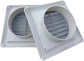 4" Louvered Vent Cover Stops Birds Nesting for Outside Dryer Exhaust Air Vent Cover with 4 Screws for Easy Installation