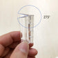 6 Pcs Acrylic Hinges Self Adhesive Clear Small Hinges Plastic Transparent Continuous Piano Hinge Folding Hinge Tools for Cabinet Drawer Furniture DIY Display Stand 45x35 mm