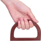 4pcs Wooden Bag Handle Replacement D Shape Purse Handles Handbag Purse Handle Purse Making Supplies for Handmade Beach Bag Crochet Handbags Straw Bag Purse Handles 3.3x4.7inch