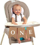 ONE High Chair First Birthday Burlap Banner | First Birthday Party Rustic Theme Decoration for boy or Girl | 1st Birthday Party Supplies | Happy Birthday Banner for Nursery Decor Product Name