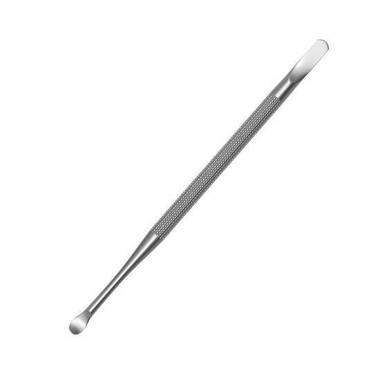 Professional Cuticle Pusher and Spoon Nail Cleaner | Dual Sided Stainless Steel Pusher and Nail Cleaner | For Nail And Cuticle Care | by Sterling Beauty Tools