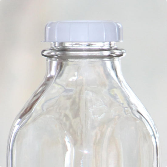 Glass Milk Bottle Caps - 12 Pack - Only Fits Milk Bottles with 48mm (1.87 inch) Tops, Snap On Lids