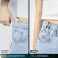 Jeans Button, 4 Sets Adjustable Star Button for Jeans, Detachable Decorative Waist Buckles, Perfect Fit Tighten Waist Adjustment Instant Button Pins for Pants - Silver