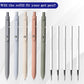 Gel Pen Refills 0.5 for Click pens with Spring, Quick Drying Ink Pen Refills Black Smooth Writing pens for Journaling (0.5 MM Fine Tip, Pack of 10)