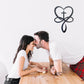 Metal Infinity Heart Cross Wall Decor, Unique Cross Decorative Wall Art, Heart And Love Sign Wall Plaques, Love Gift For Adult Home Wedding, Decor Room Bedroom Living Room Decoration（Black Iron Vein)