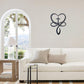Metal Infinity Heart Cross Wall Decor, Unique Cross Decorative Wall Art, Heart And Love Sign Wall Plaques, Love Gift For Adult Home Wedding, Decor Room Bedroom Living Room Decoration（Black Iron Vein)