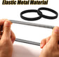 6pcs Sleeve Garters, Anti-Slip Shirt Sleeve Holder Stretchy Metal Arm Band Unisex Arm Strap to Hold up Sleeves Armbands for Women Men (Black, Gold, Silver)