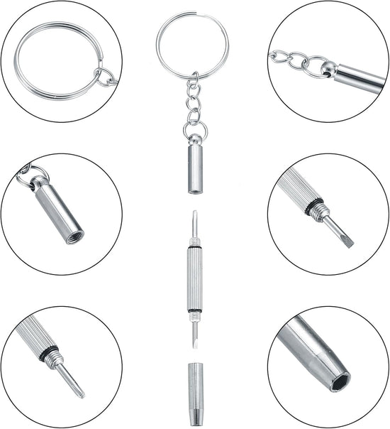 Eyeglasses Repair Kit, Sunglasses Repair Kit, Includes Glasses Screws and Screwdrivers, Glasses Nose Pads,Glasses Cloth, Tweezer, for Glasses, Sunglasses, Watch, Repair Kit - 500 Pcs