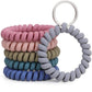 6PCS Stretchable Bracelet Keychain Wristlet - Compatible with Multi-Brand Key Fobs