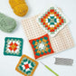 Boutique Wooden Crochet Blocking Board Knitting Blocking Mat with Bar Needles for Knitting & Crocheting