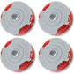 4-pack string trimmer line spool for Flymo FLY021 brush cutter line spool replacement spool for Flymo string trimmer 36ft/1.5mm
