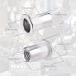 60pcs 304 Stainless Steel Rivet Nut M8 Flat Head Blind Nut Threaded Rivet Nut Rivet Nut for Threaded Insert Plys