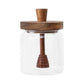 Honey Jar Set 500ml Glass with Wooden Spoon Lid, Airtight Transparent Honey Pot for Easy Monitoring, Wide Opening