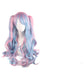 Lolita Clip-on Ponytail Wig Long Curly Double Ponytail Cosplay Wig Pink Blue Blonde
