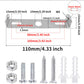 【xj】4pcs Ceiling Plate Light Bracket Ceiling Mount Hanging Lamp Holder for Wall or Ceiling Mounted Lamp Mounting Brackets with Screws Iron 110mm Silver