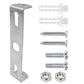 【xj】4pcs Ceiling Plate Light Bracket Ceiling Mount Hanging Lamp Holder for Wall or Ceiling Mounted Lamp Mounting Brackets with Screws Iron 110mm Silver