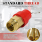 Air Compressor Safety Valve 115 PSI G1/4 Male Red Capsule 1pc Compatible with Various Brands