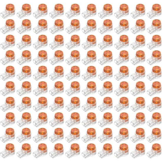100pcs Scotchlok UY Waterproof Connector, Resin Filled Cable Connectors Wire Terminals for Garden & Outdoor Robotic Lawn Mower