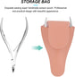 Nail Scissors Pouch Leather Pouch Holder Nail Cuticle Scissor Bag Nail Grooming Storage Case For Home Salon Cosmetic Use 3pcs