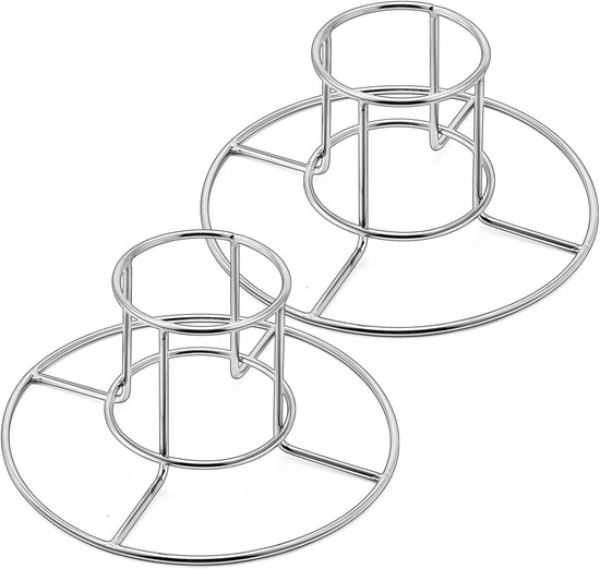 2-Pack Beer Can Chicken Holder for Grill Smoker Oven, Vertical Stainless Steel Beer Butt Chicken Stand for Whole Chicken Roaster, Food Grade & Non-Toxic Rack for Tender and Juicy Chicken