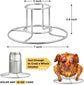 2-Pack Beer Can Chicken Holder for Grill Smoker Oven, Vertical Stainless Steel Beer Butt Chicken Stand for Whole Chicken Roaster, Food Grade & Non-Toxic Rack for Tender and Juicy Chicken