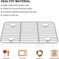 Small Baking Rack Set of 2, Stainless Steel Metal Roasting Cooking Racks, Size – 8.6"x6.2", Non Toxic & Rust Free, Fit for Small Toaster Oven, Dishwasher Safe