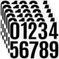 4 Inch Large Vinyl Number Stickers - 6 Sheets Mailbox Address Numbers for House - Self Adhesive 1-10 for Door, Trash Cans, Cars, Signs, Party Decor (Black)