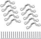 10Pcs M8 316 Stainless Steel Bimini Boat Top PAD Eye, Eye Straps, Tie Down, Kayak Deck Loops, Tie Down Anchor Point, Footman&