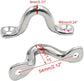 10Pcs M8 316 Stainless Steel Bimini Boat Top PAD Eye, Eye Straps, Tie Down, Kayak Deck Loops, Tie Down Anchor Point, Footman&