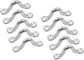 10Pcs M8 316 Stainless Steel Bimini Boat Top PAD Eye, Eye Straps, Tie Down, Kayak Deck Loops, Tie Down Anchor Point, Footman&