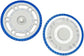 Mop Mount ，Compatible for ECOVACS T30S Combo/Pro ，Mop Kit Mopping Plate Robot Vacuum Cleaner Accessory Spare Parts(2 PCS Mop Mount 2 pcs Mop)