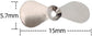 Pack of 100 Large Topwater Propeller Blades Prop Spin Custom Surface Wooden Lure Parts