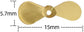 Pack of 100 Large Topwater Propeller Blades Prop Spin Custom Surface Wooden Lure Parts