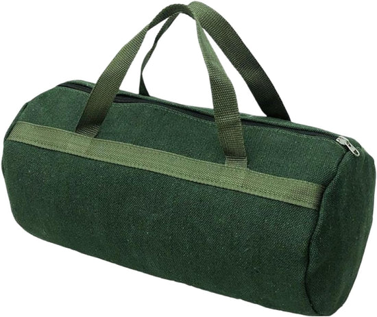 Grill Accessory Storage Bag, 24" Extra Thick Canvas Grill Utensil Storage Bag, Double Zipper Grill Tool Storage Bag, BBQ Tool Storage Bag Carry Bag for Camping Hiking Barbecue