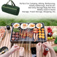 Grill Accessory Storage Bag, 24" Extra Thick Canvas Grill Utensil Storage Bag, Double Zipper Grill Tool Storage Bag, BBQ Tool Storage Bag Carry Bag for Camping Hiking Barbecue