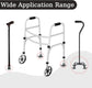 2 Pack Walker Glides Heavy Duty Walker Skis Glides for Folding Walkers, Universal Rubber Walker Sliders or Gliders for 1 Inch Tubes, Walker Accessories, Gray