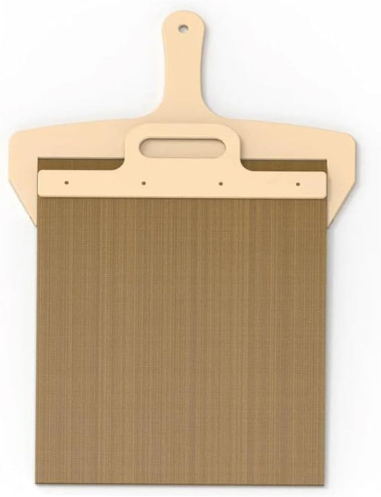 Pizza Smart Slide Magic Pizza Pizza Slide, Pizza Paddle with Handle - Sliding Pizza Shovel Slide, Detachable for Easy Pizza Transfer, Brown