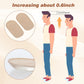 Heel Lifts, Gel Shoe Lifts for Uneven Legs 0.47 Inch Heel Lifts for Leg Length Discrepancy Soft Height Increase Insoles Shoe Lifts for Women Men, Comfort Half Foot Pads for Heel Pain