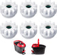 6Pcs Spin Mop Replacement Parts, Spin Mop Bucket Clutch Bearing Gear Replacement Compatible with Ocedar, One Way Bearing Bucket Gears Pedal Repair Replacement for Vileda and More Rotation Mop