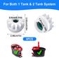6Pcs Spin Mop Replacement Parts, Spin Mop Bucket Clutch Bearing Gear Replacement Compatible with Ocedar, One Way Bearing Bucket Gears Pedal Repair Replacement for Vileda and More Rotation Mop
