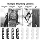 Fishing Rod Holders for Wall and Ceiling, Set of 6, 0.46 Size, Black, Garage Storage