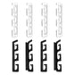 Fishing Rod Holders for Wall and Ceiling, Set of 6, 0.46 Size, Black, Garage Storage