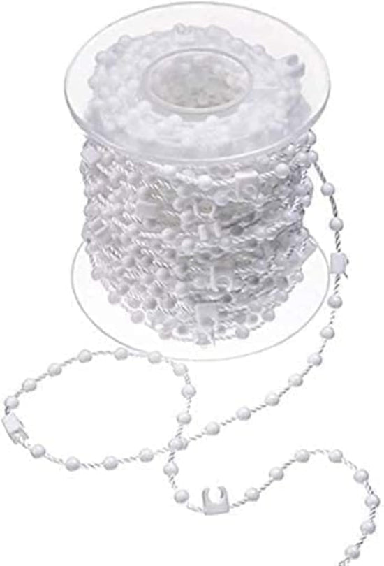 Compatible with Yux Vertical Blinds, 89mm Slats Bottom Chain, 20 Meters with 200 Clips