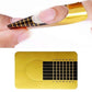 Gold Nail Templates 500 pcs Nail Forms - Compatible with Professional Nail Art