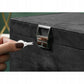 Black Jewelry Box with Key Lock and Multiple Compartments Black—yux