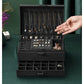 Black Jewelry Box with Key Lock and Multiple Compartments Black—yux
